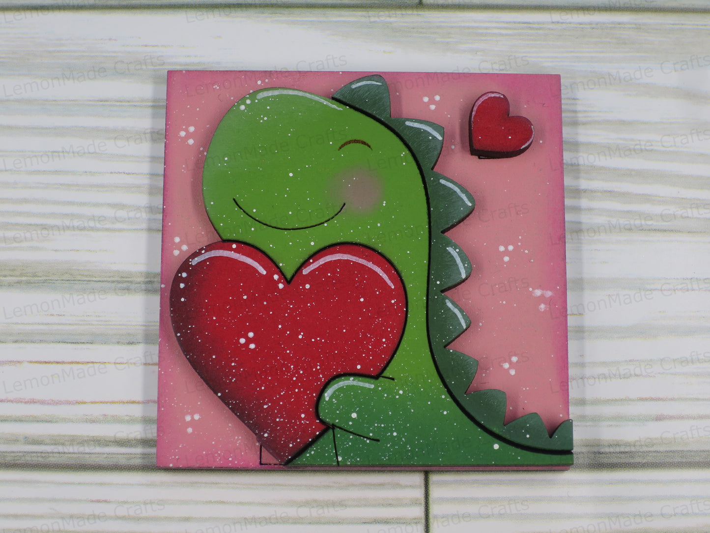 Interchangeable Mini Tile: Dinosaur Valentines