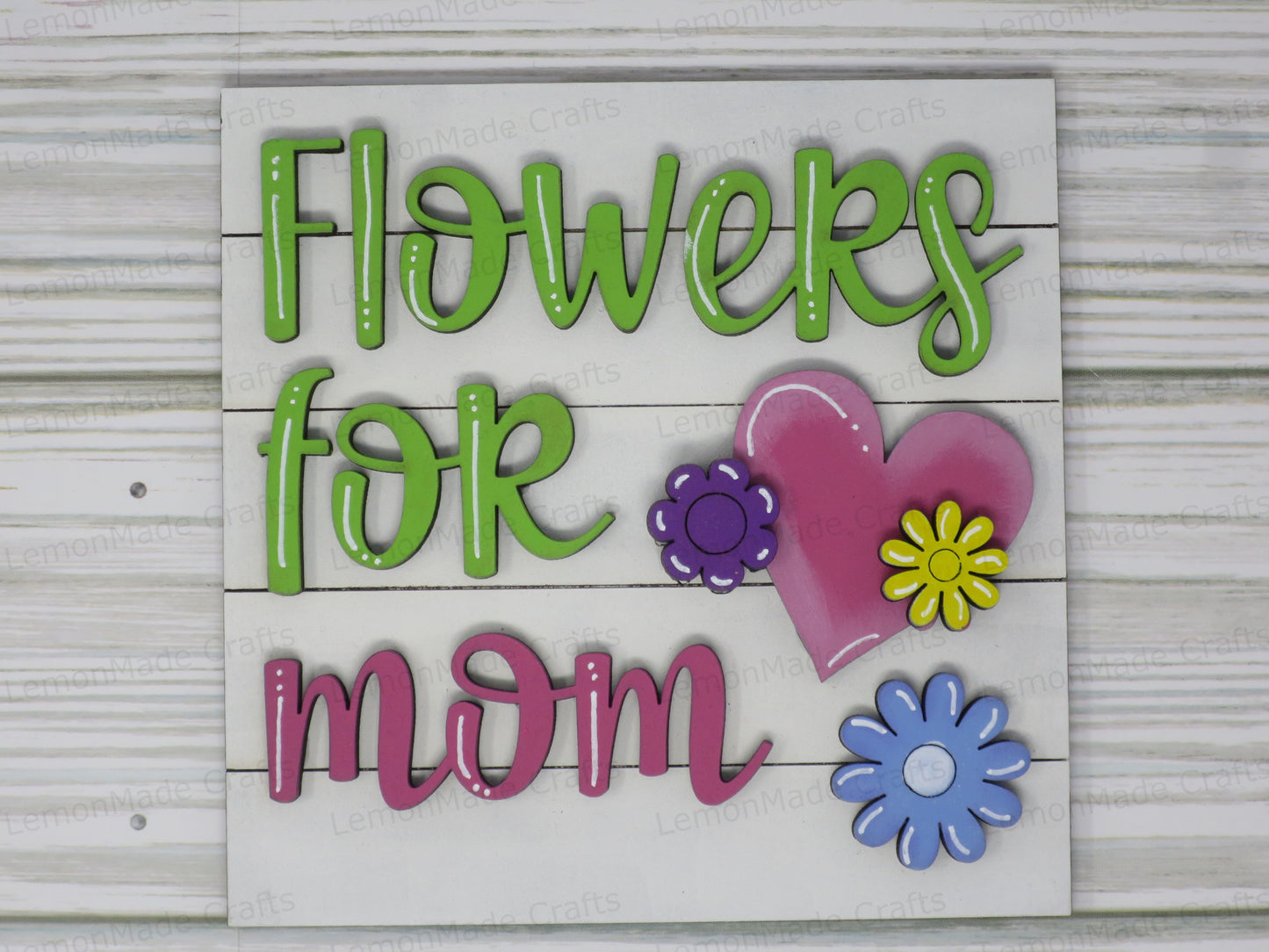 Interchangeable Tile: Mom Flowers