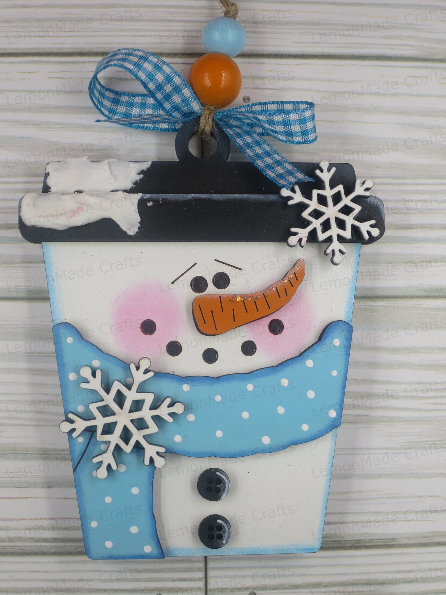 Ornament-Christmas Latte Cup Gift Card