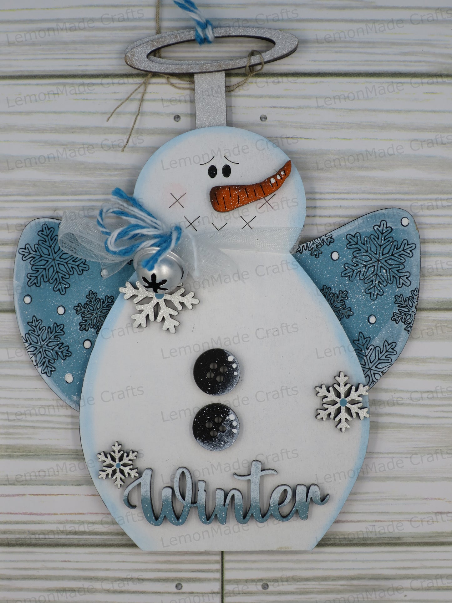 Ornament-Snowman Angel