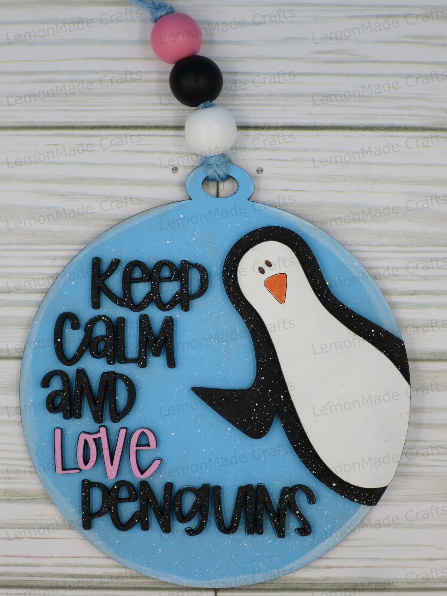 Ornament-Keep Calm and Love Penquins