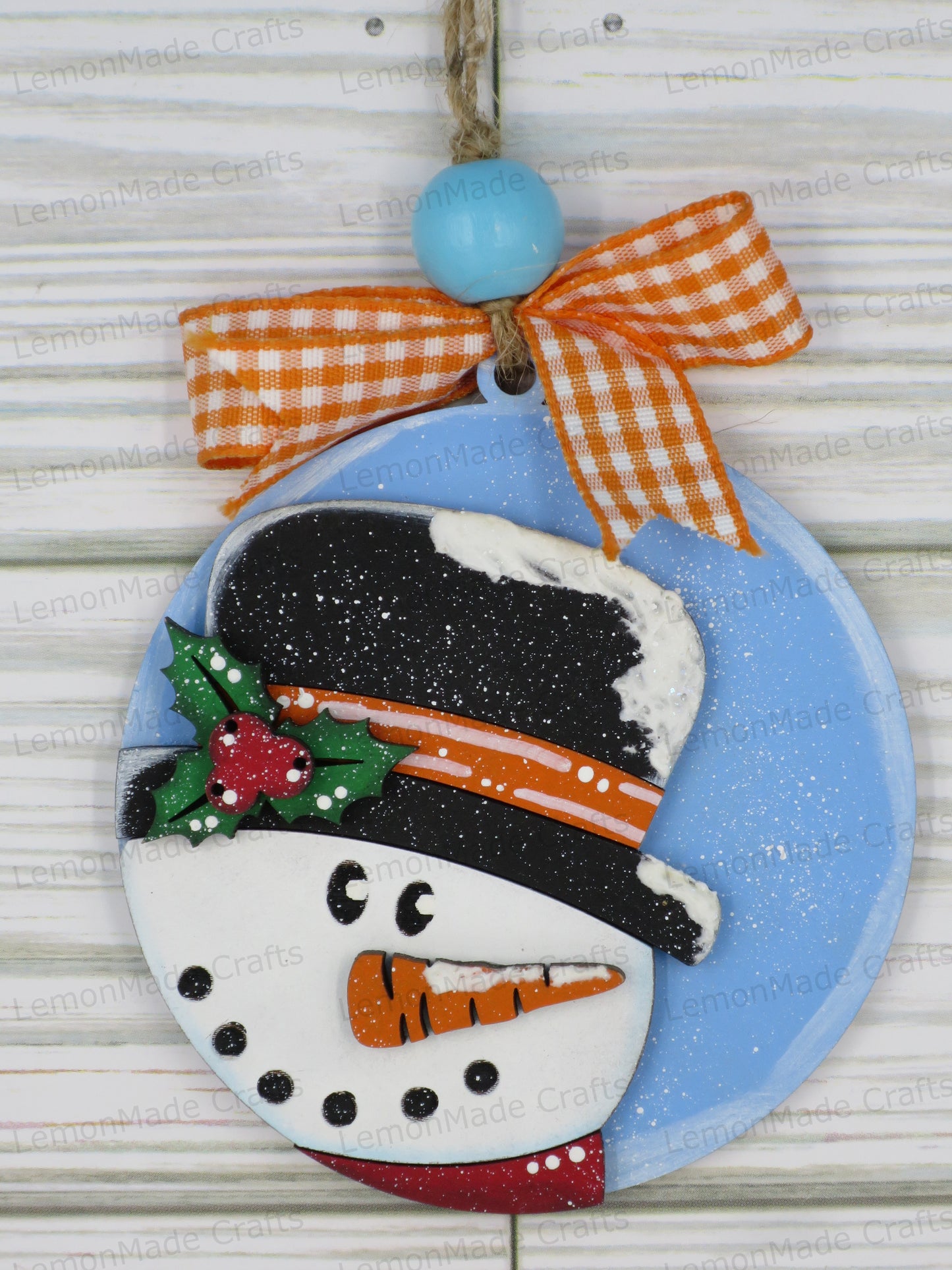 Ornament-Christmas Round Faces