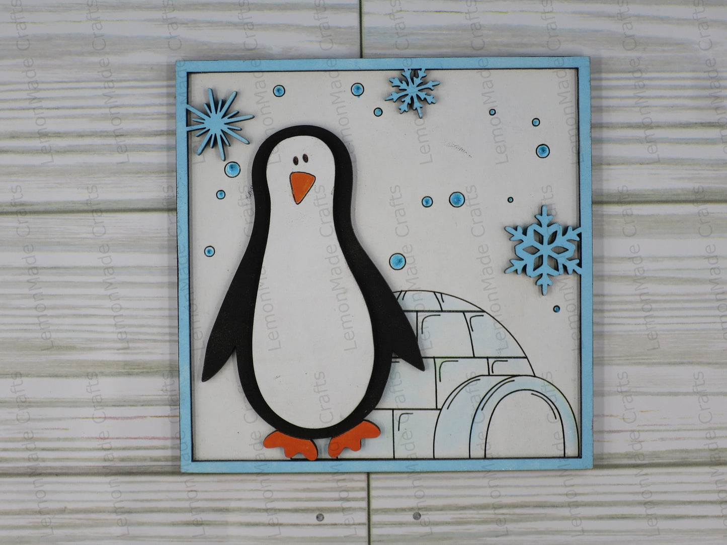Interchangeable Tile: Winter Penquin