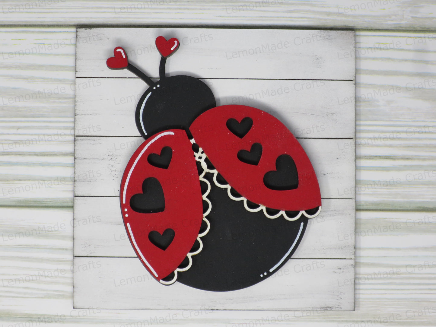 Interchangeable Tile: Ladybug Valentines