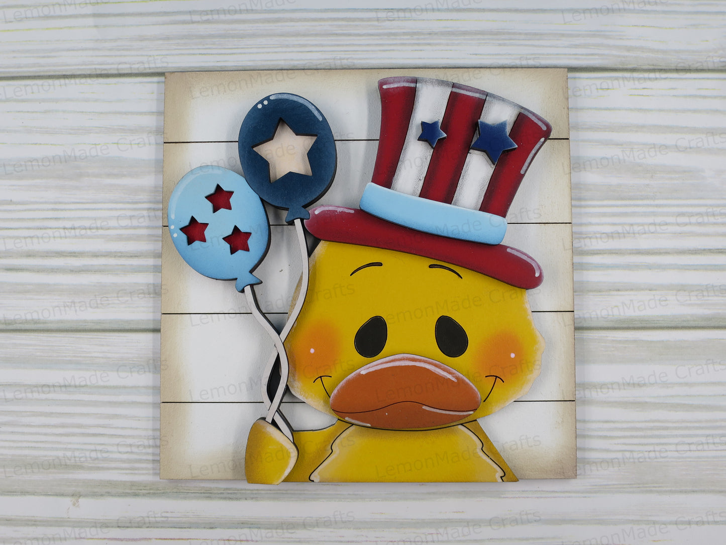Interchangeable Tile: Duck Fourth of July