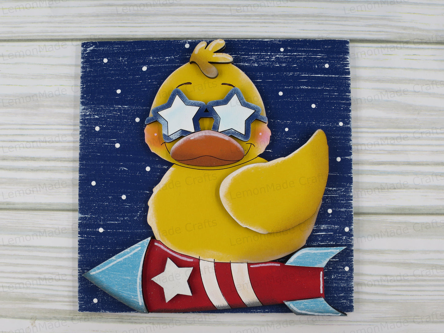 Interchangeable Tile: Duck Fourth of July