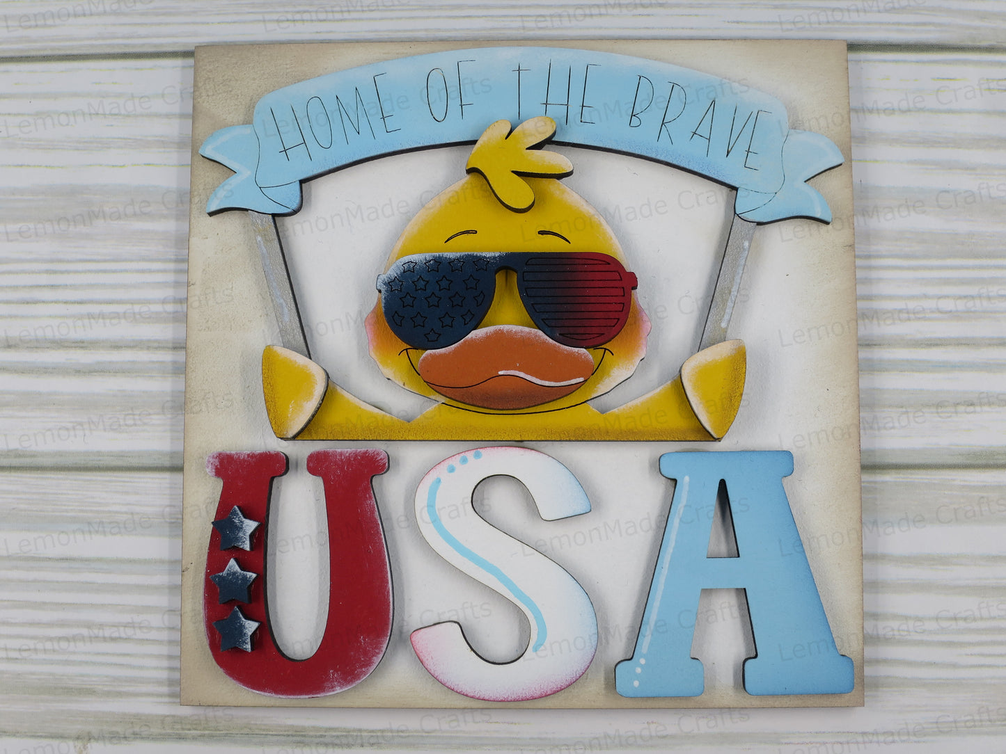 Interchangeable Tile: Duck Fourth of July