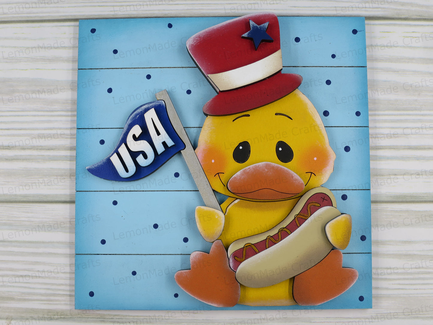 Interchangeable Tile: Duck Fourth of July