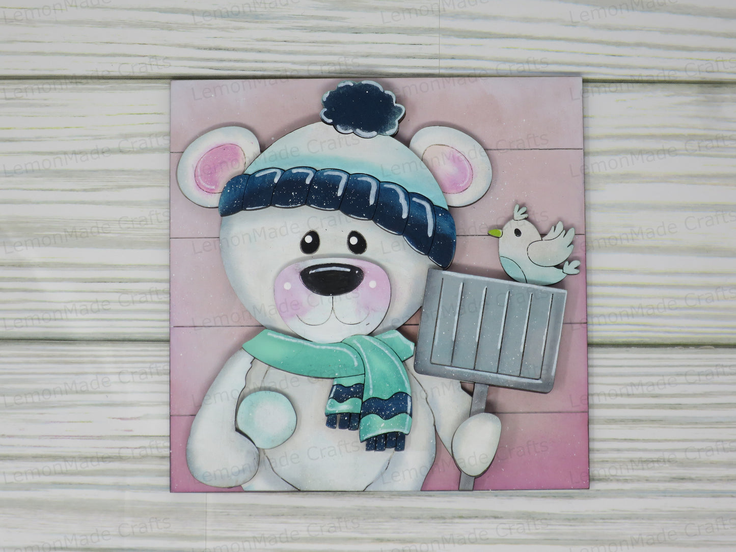 Interchangeable Tile: Bear Cute Winter