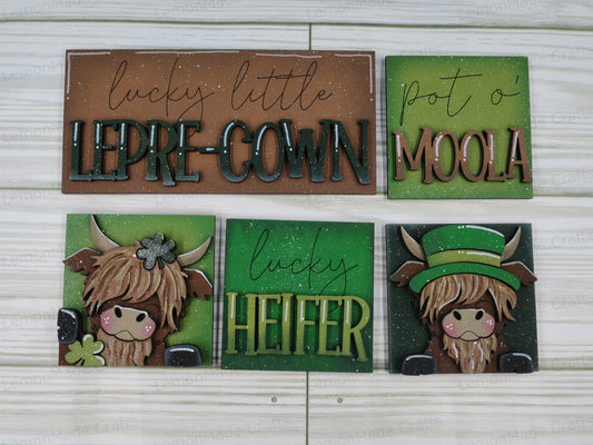 Interchangeable Mini Tile: Highland St.Patrick's Day