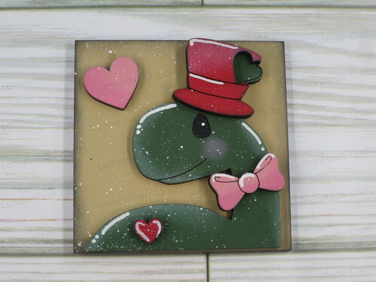 Interchangeable Mini Tile: Dinosaur Valentines