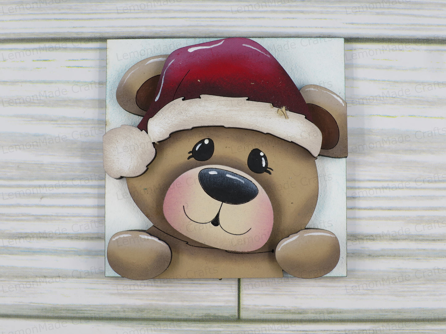 Interchangeable Mini Tile: Bear Christmas