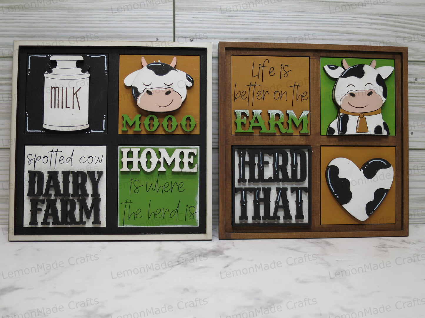 Interchangeable Mini Tile: Cow Farm