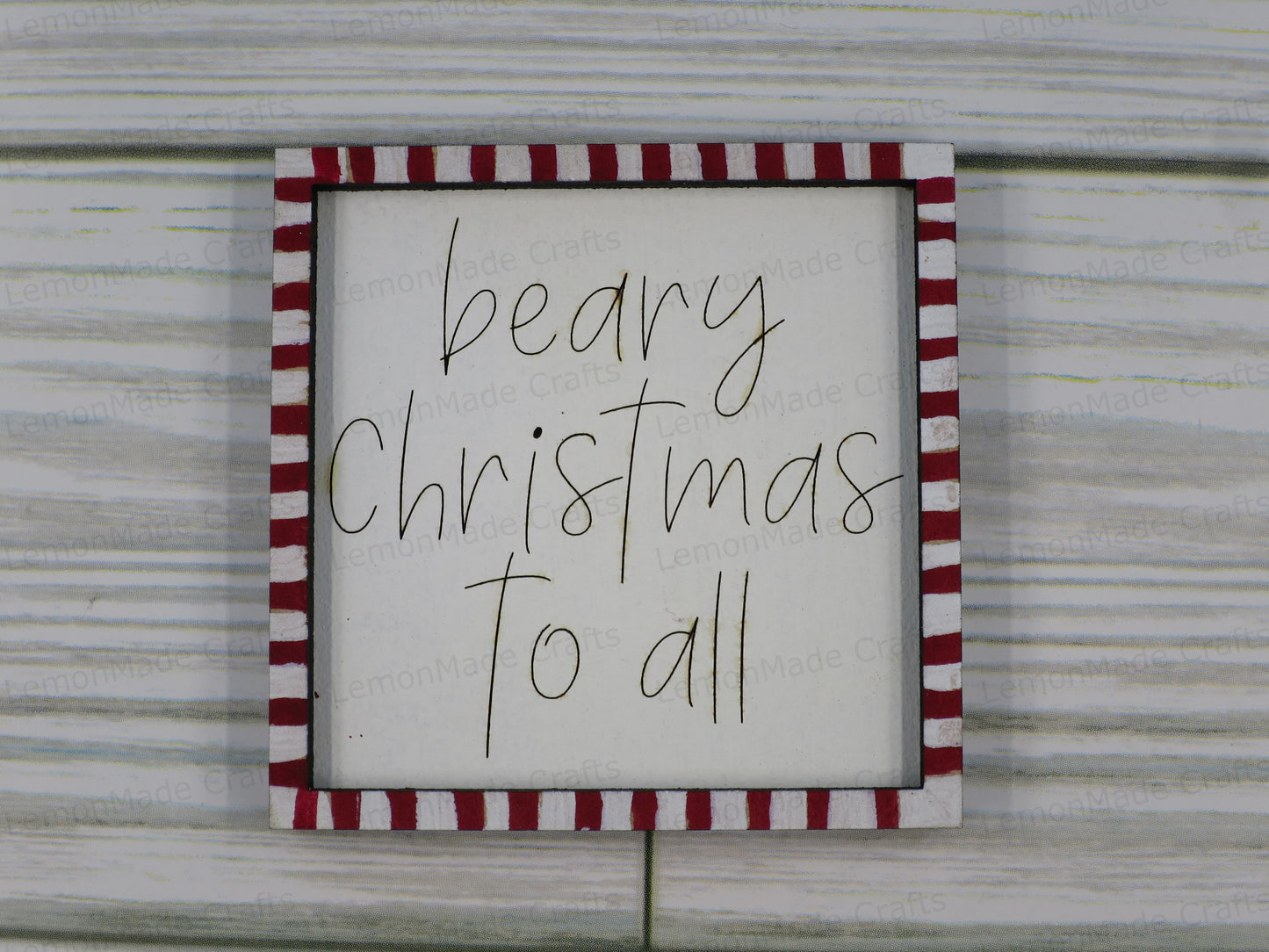 Interchangeable Mini Tile: Bear Christmas