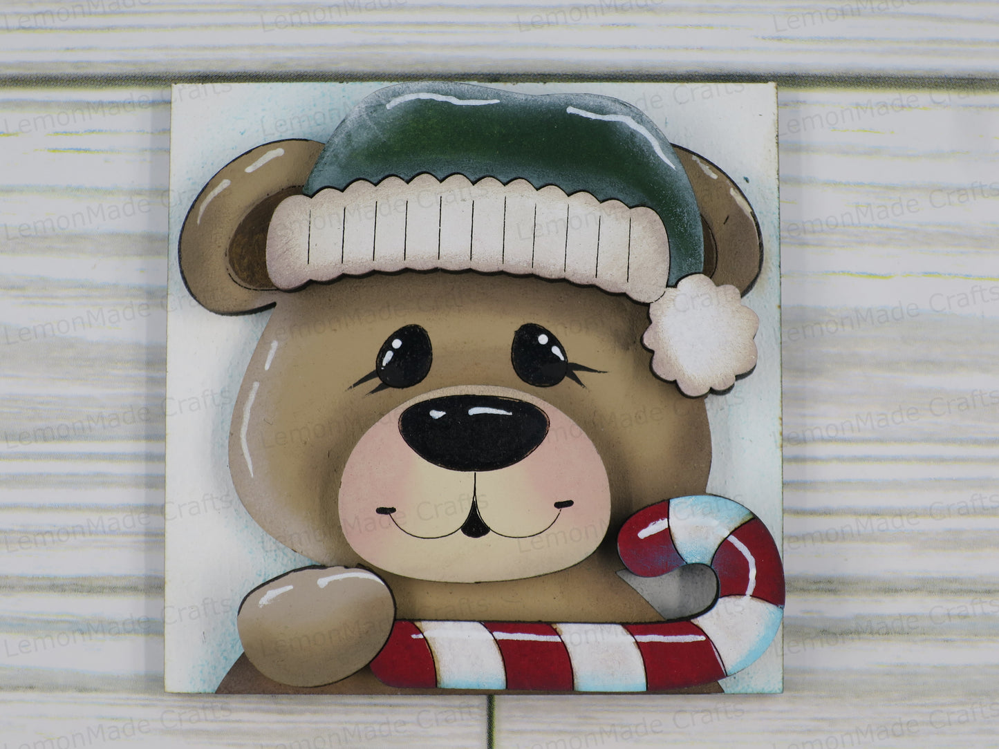Interchangeable Mini Tile: Bear Christmas
