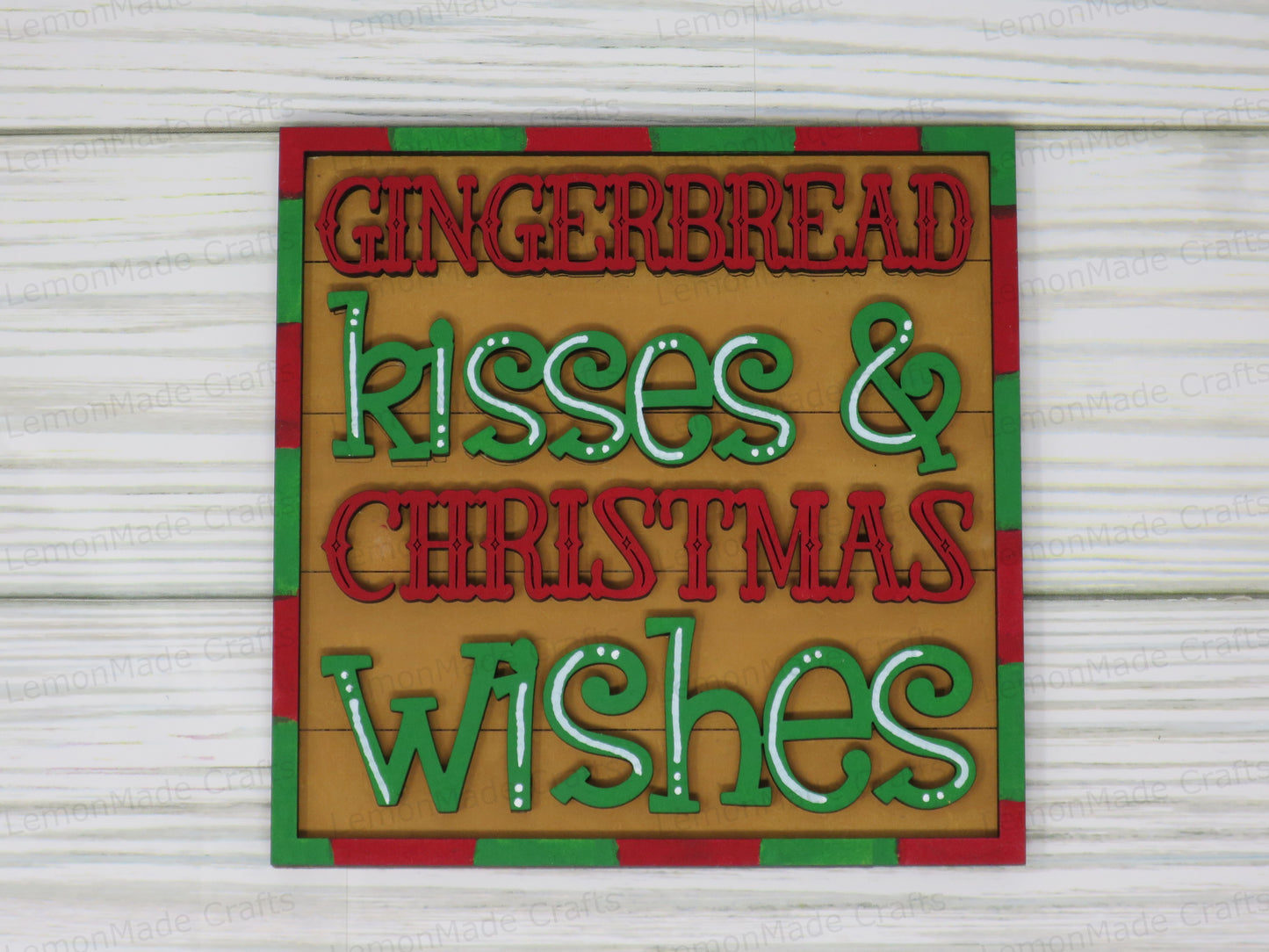 Interchangeable Tile: Gingerbread Kisses