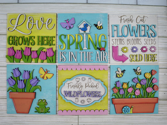 Interchangeable Tile: Spring Flowers