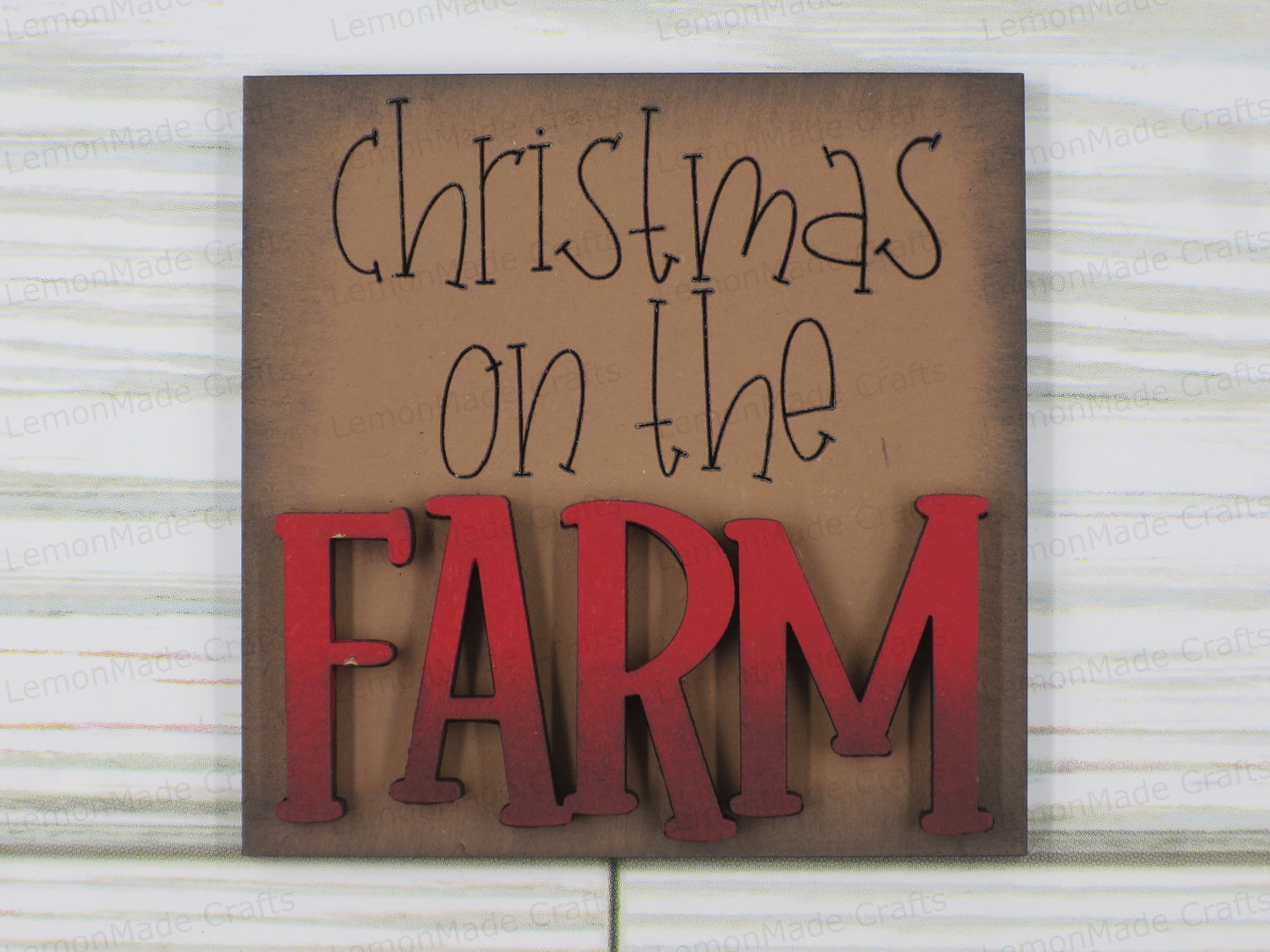Interchangeable Mini Tile: Farmhouse Christmas