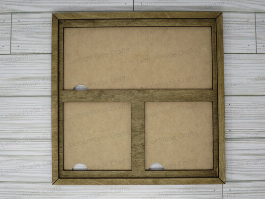 Interchangeable Frame: 1 Rectangle, 2 Square