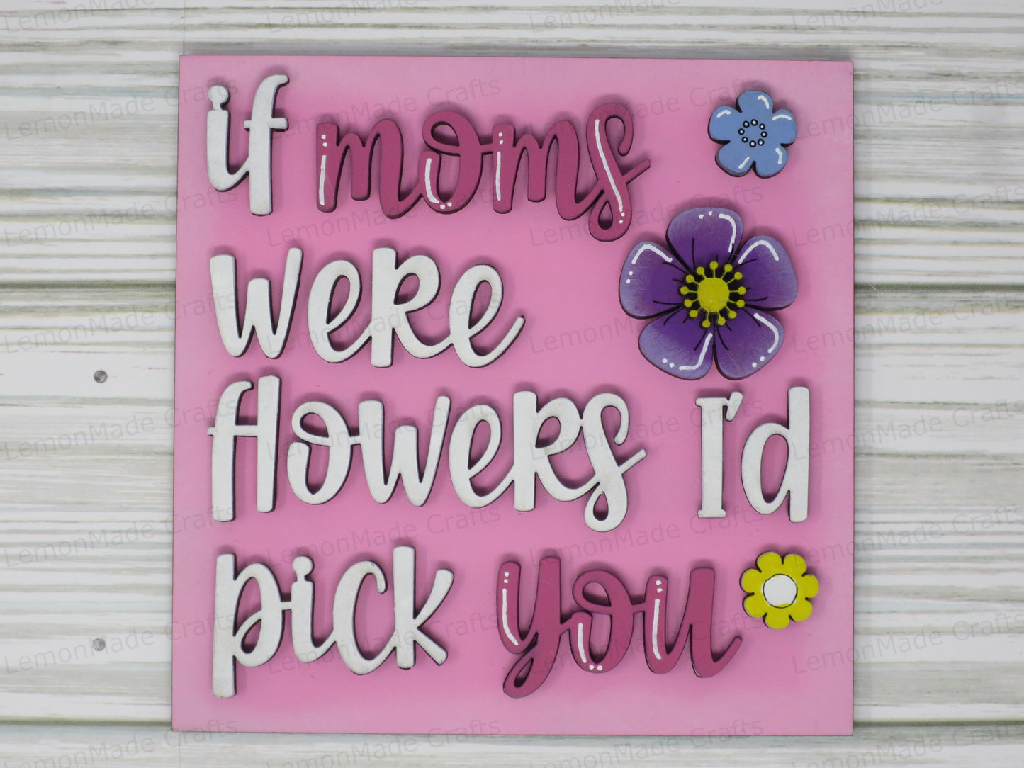 Interchangeable Tile: Mom Flowers