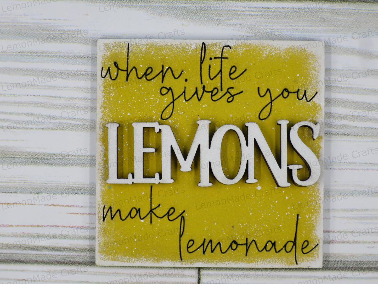 Interchangeable Mini Tile: Lemon