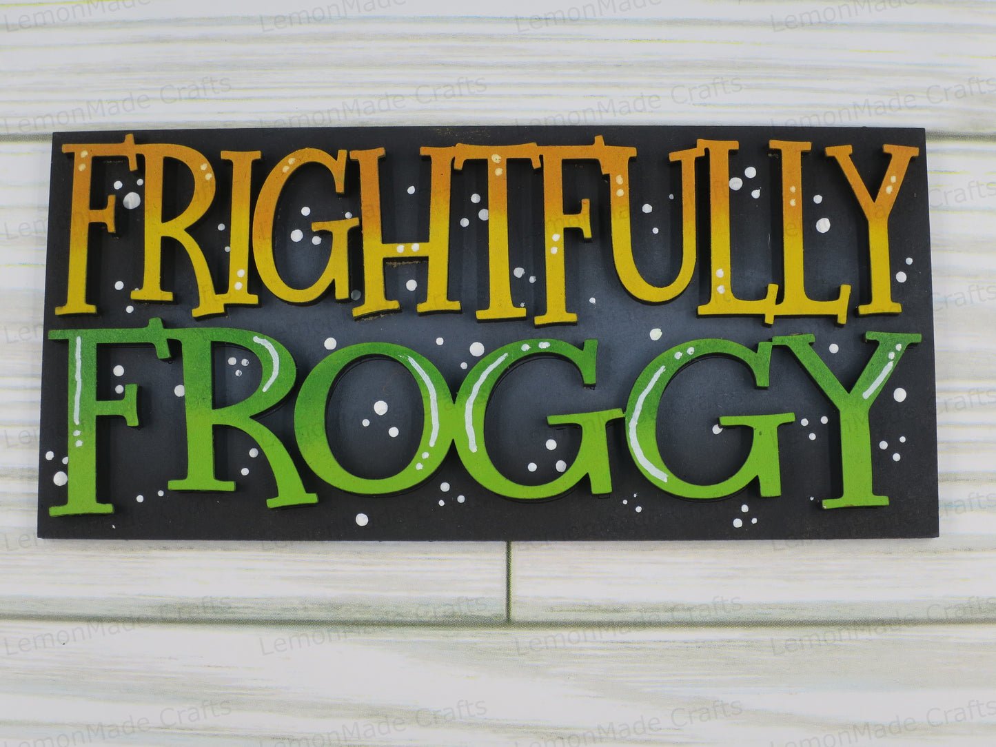 Interchangeable Mini Tile: Frog Witch Halloween