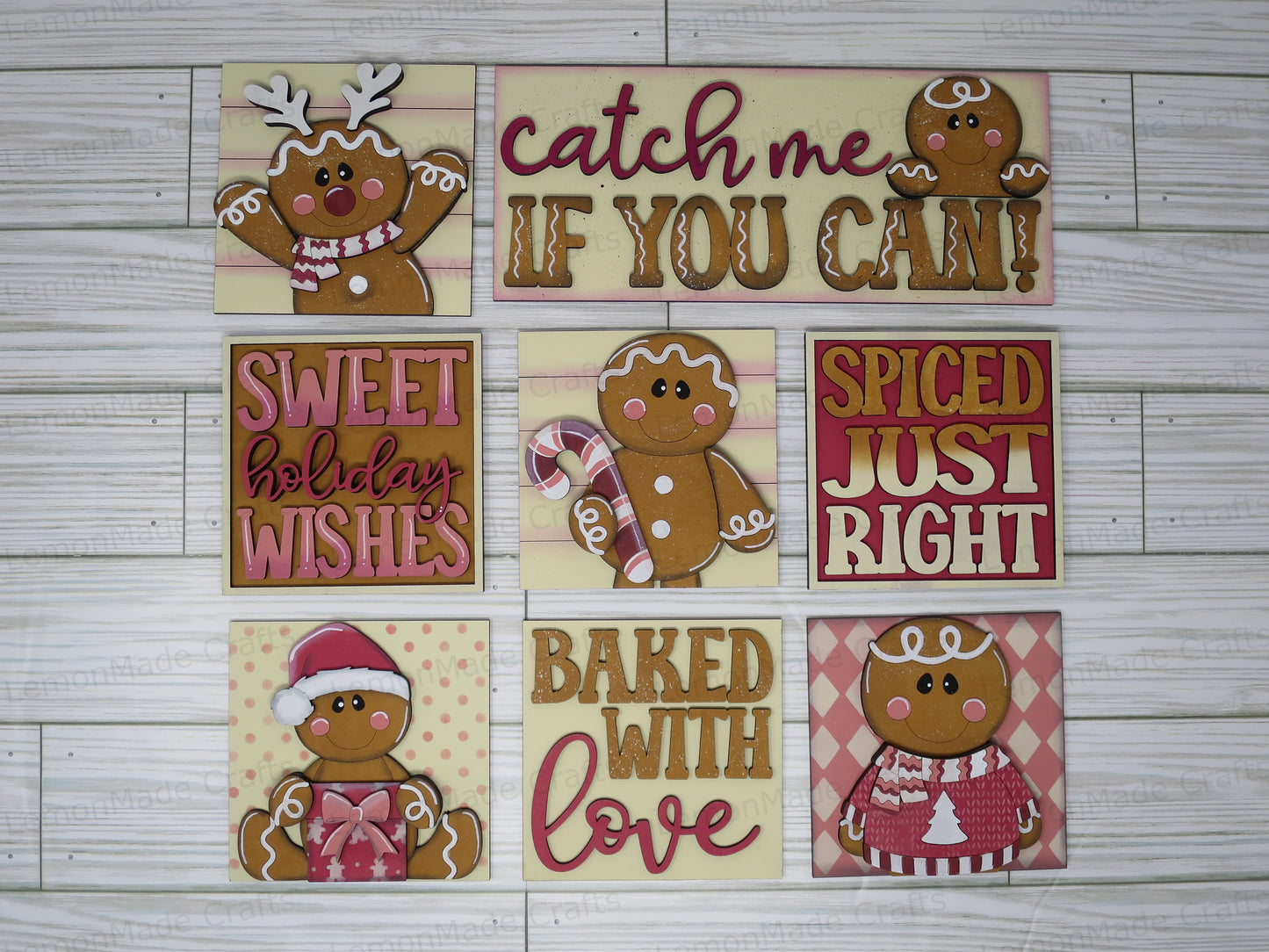 Interchangeable Tile: Gingerbread Cute Christmas