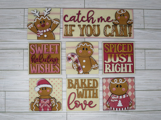 Interchangeable Tile: Gingerbread Cute Christmas