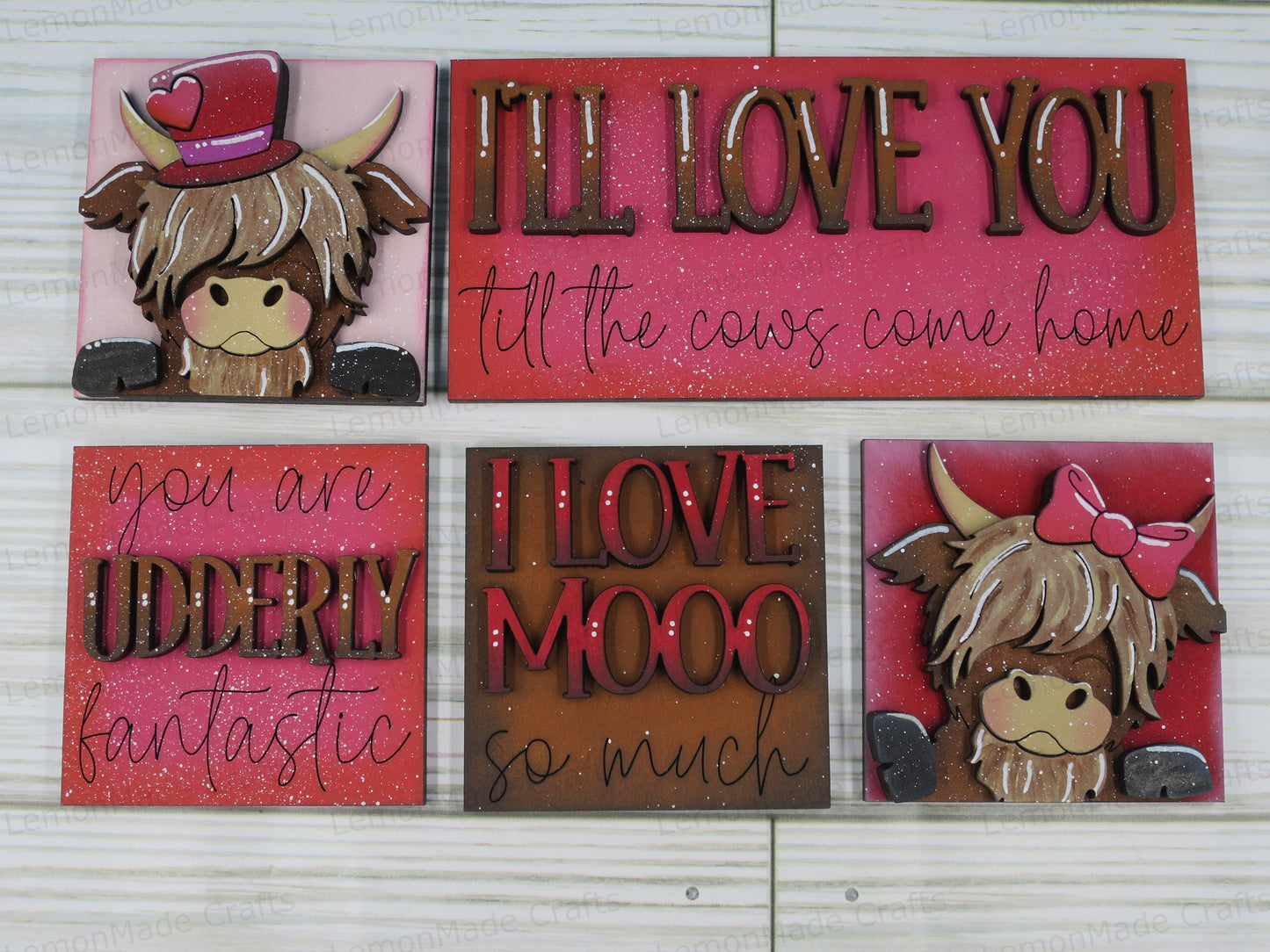 Interchangeable Mini Tile: Highland Valentines
