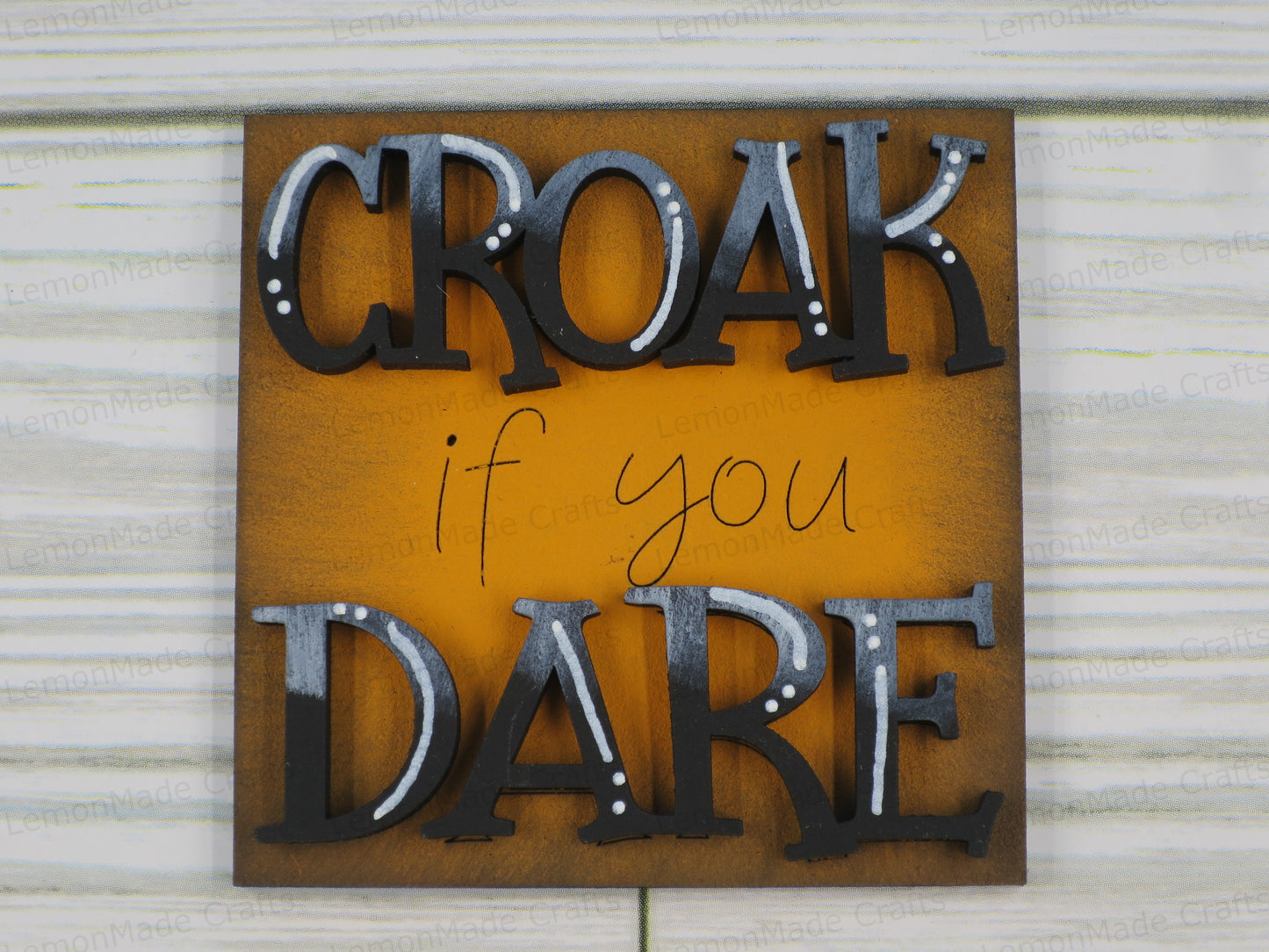Interchangeable Mini Tile: Frog Witch Halloween