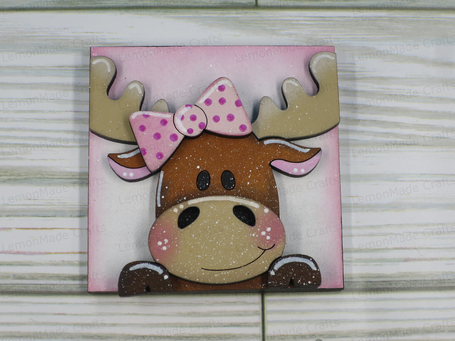 Interchangeable Mini Tile: Moose Valentine