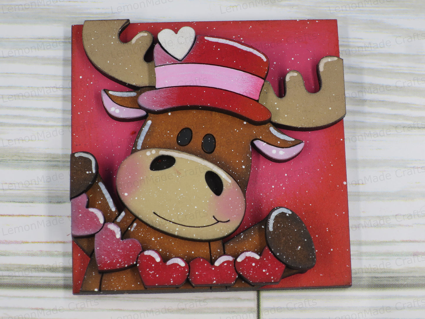 Interchangeable Mini Tile: Moose Valentine