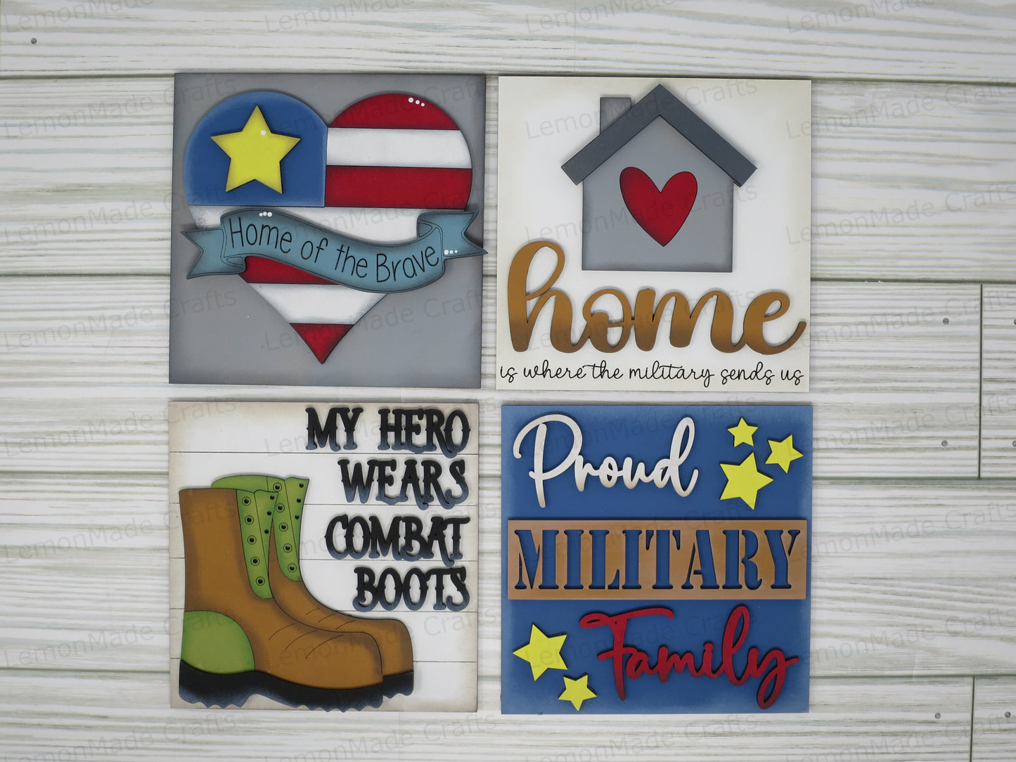 Interchangeable Tile: Military Signs