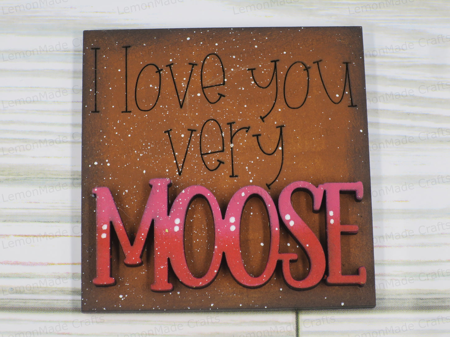 Interchangeable Mini Tile: Moose Valentine