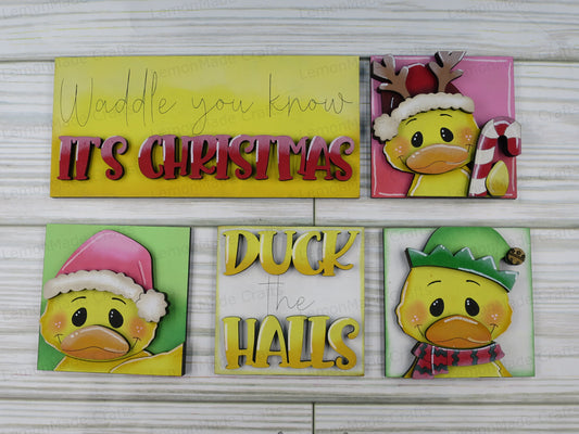 Interchangeable Mini Tile: Christmas Duck