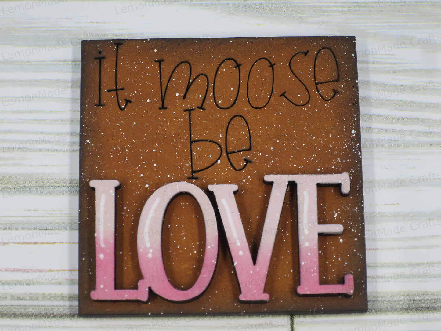 Interchangeable Mini Tile: Moose Valentine