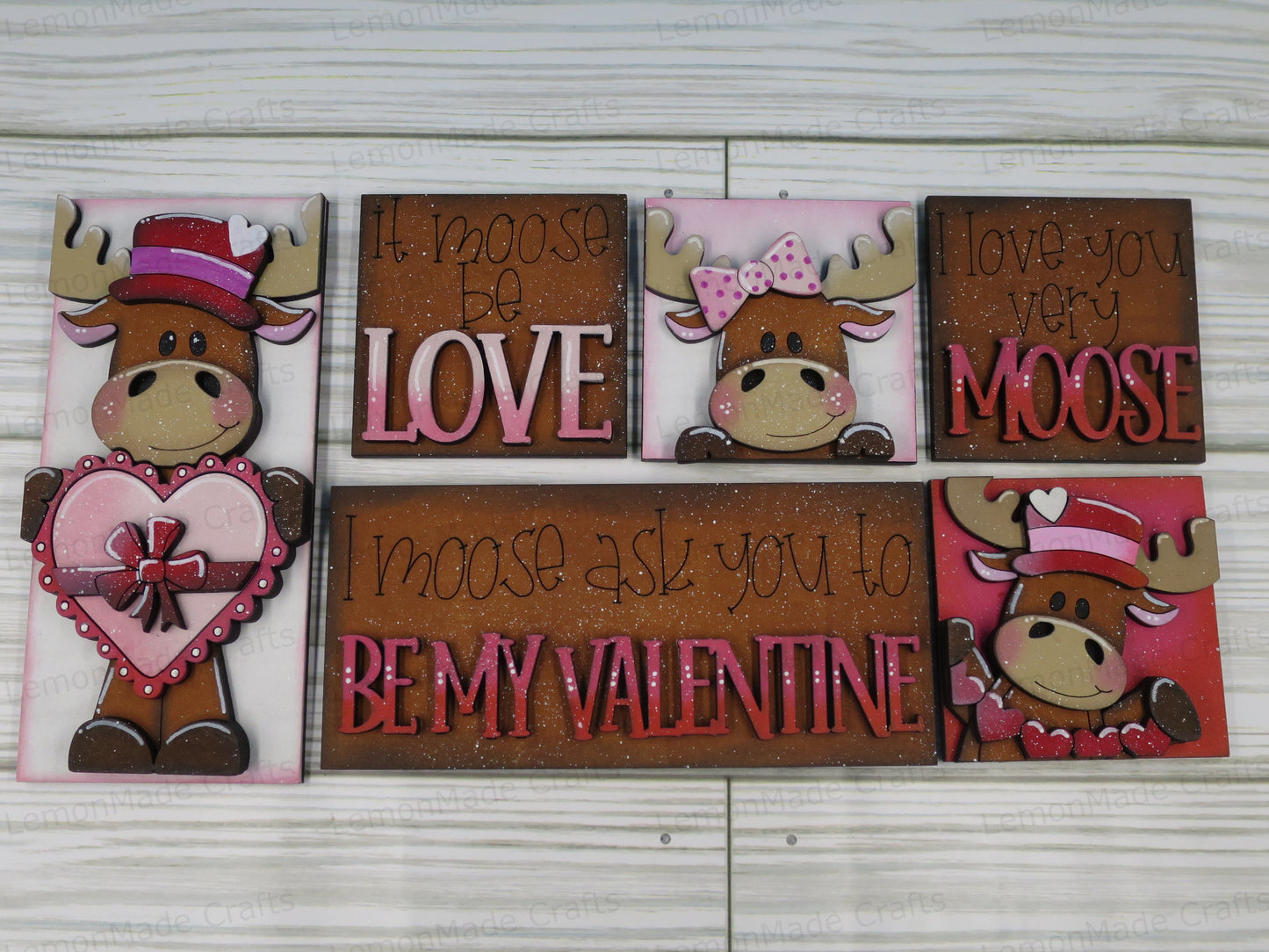 Interchangeable Mini Tile: Moose Valentine