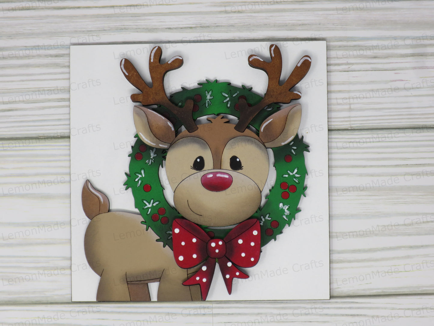 Interchangeable Tile: Reindeer Cute Christmas