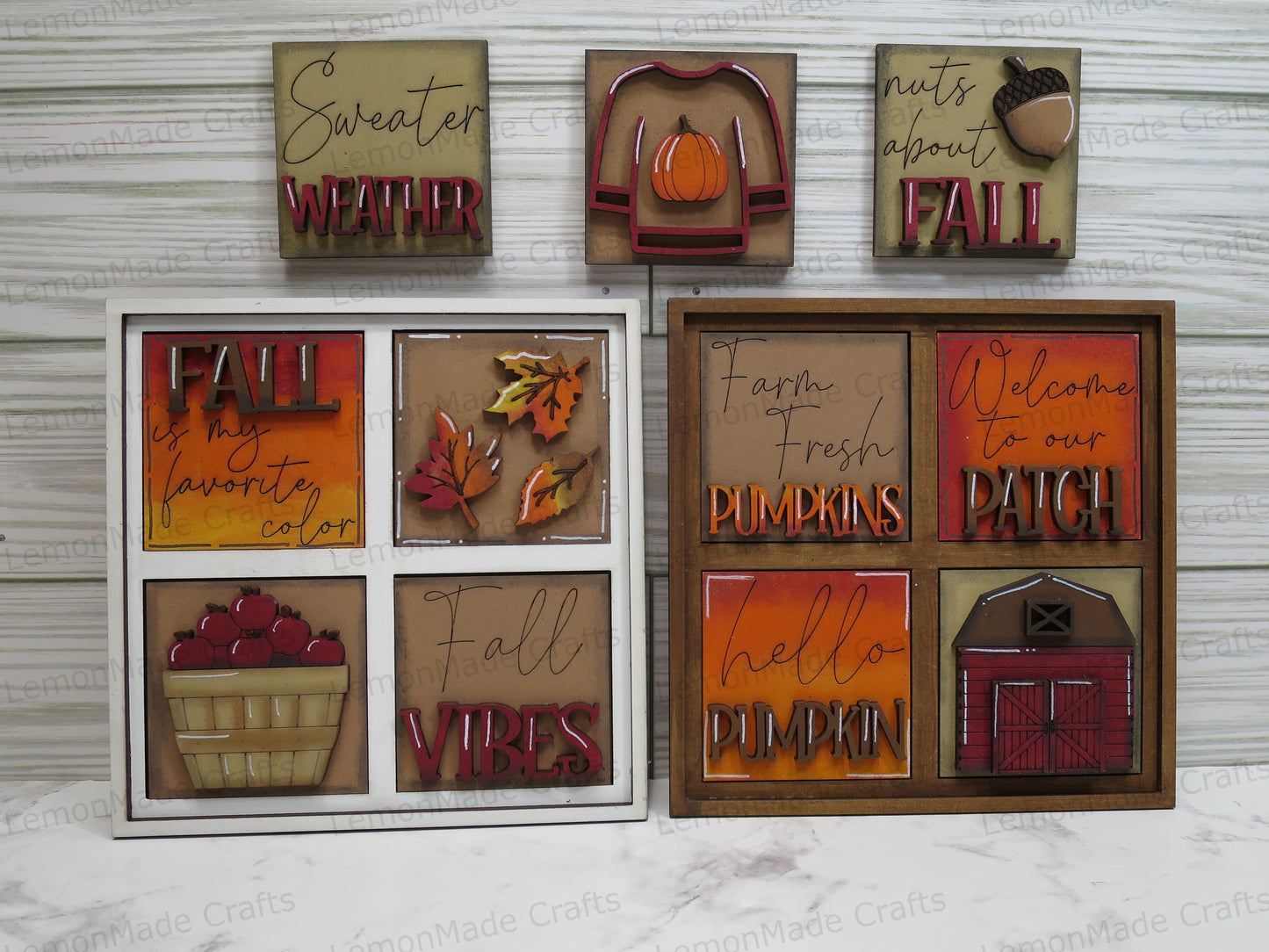 Interchangeable Mini Tile: Fall