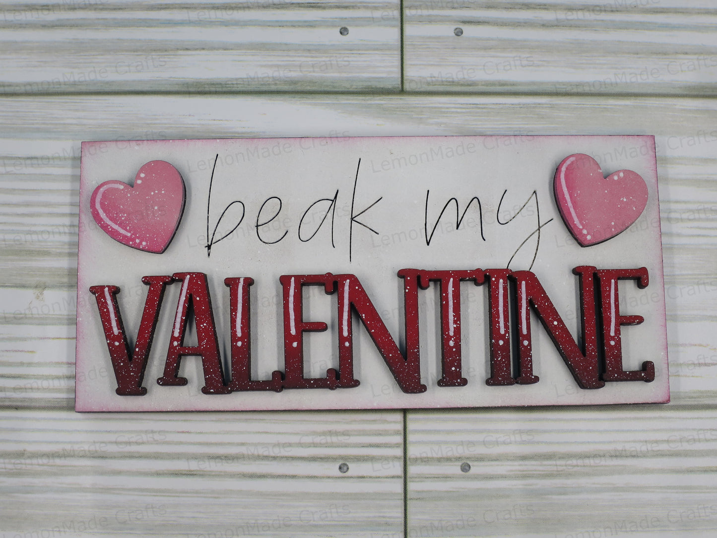 Interchangeable Mini Tile: Penguin Valentine Love