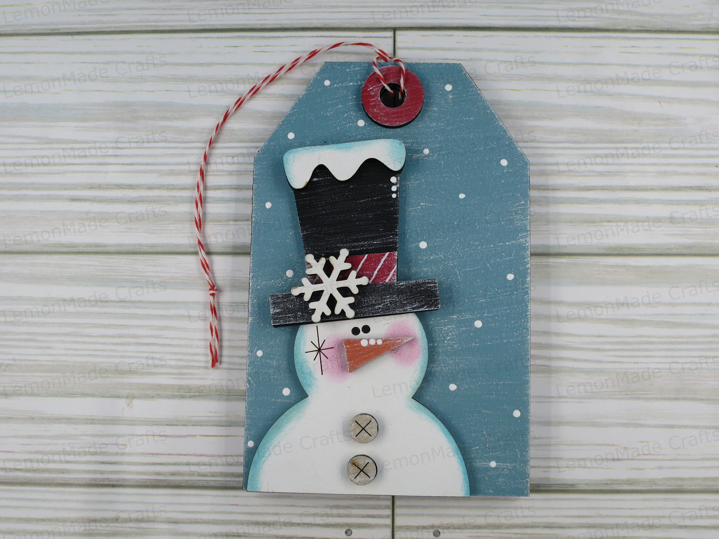 Ornament-Personalized Snowman (Gift Card Holder)
