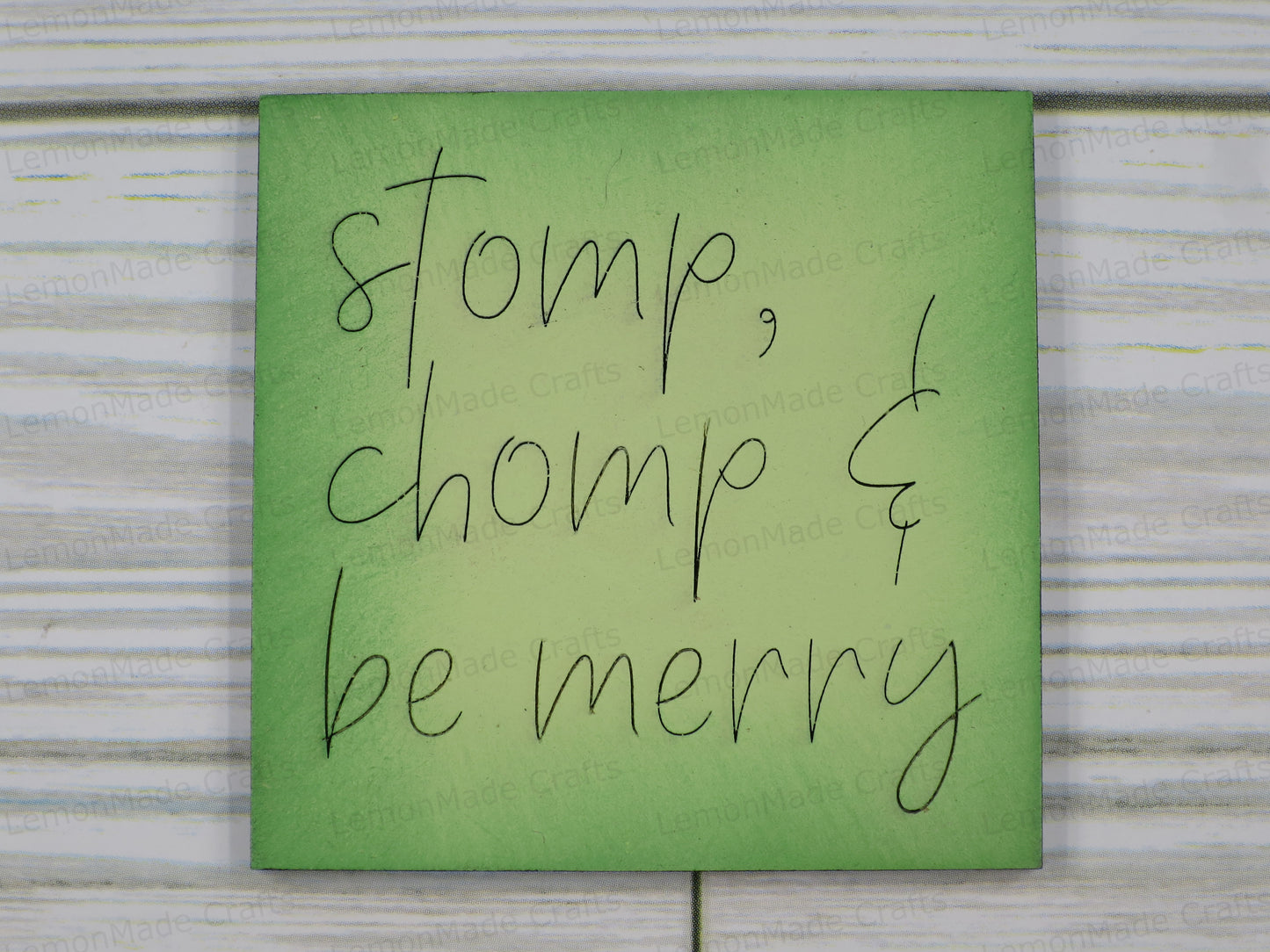 Interchangeable Mini Tile: Christmas Dinosaur