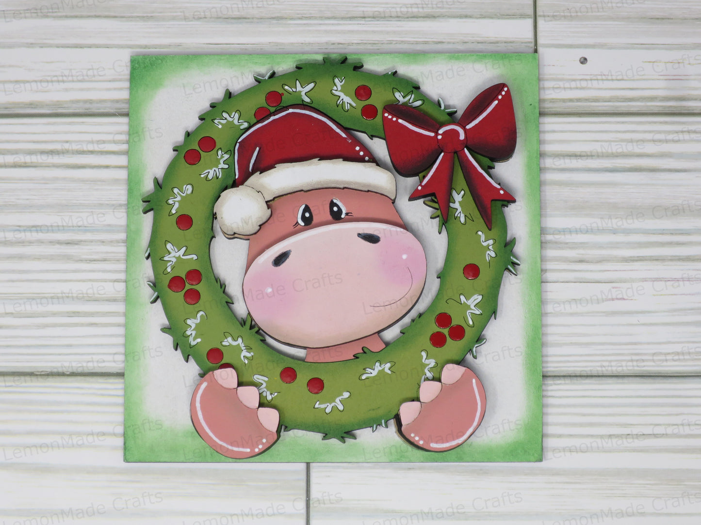 Interchangeable Tile: Christmas Dinosaur