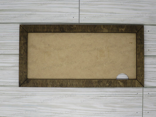 Interchangeable Frame: 1 Rectangle