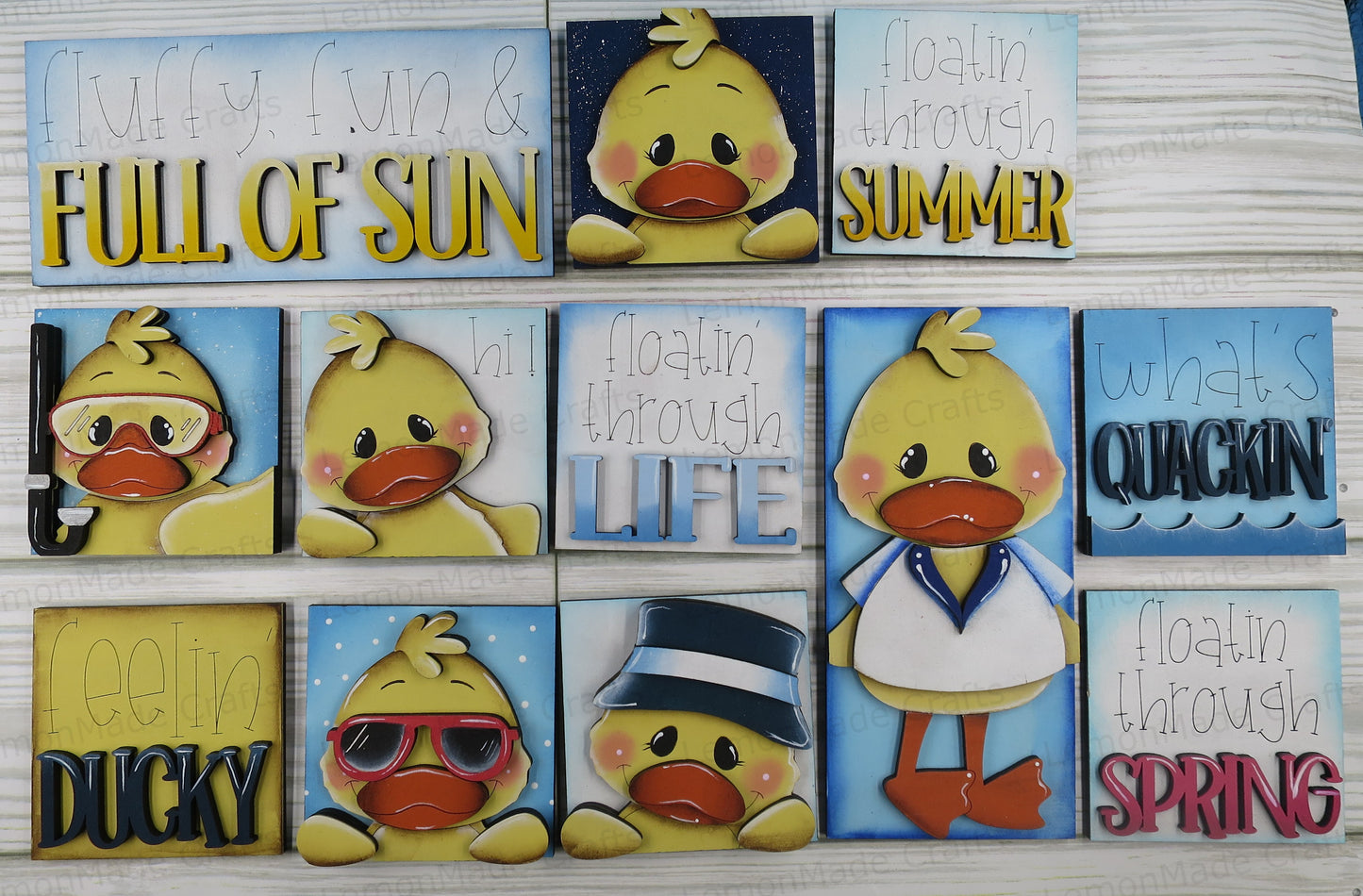 Interchangeable Mini Tile: Summer Spring Duck