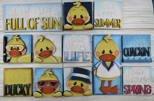 Interchangeable Mini Tile: Summer Spring Duck