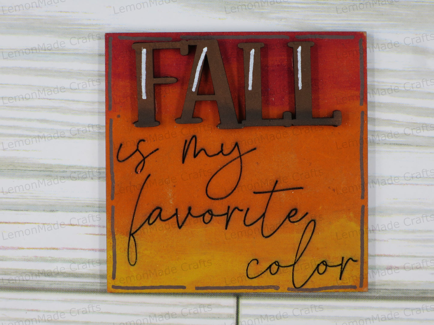 Interchangeable Mini Tile: Fall