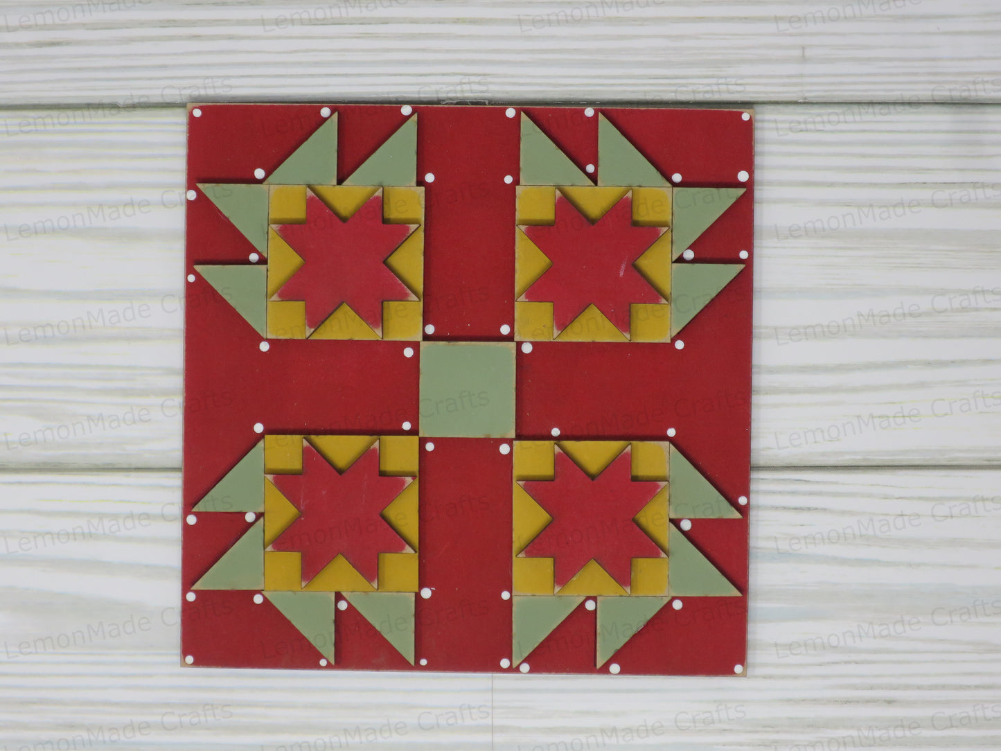 Interchangeable Tile: Barn Quilt
