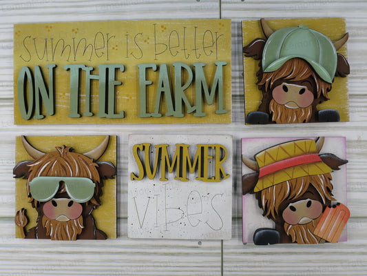 Interchangeable Mini Tile: Highland Summer