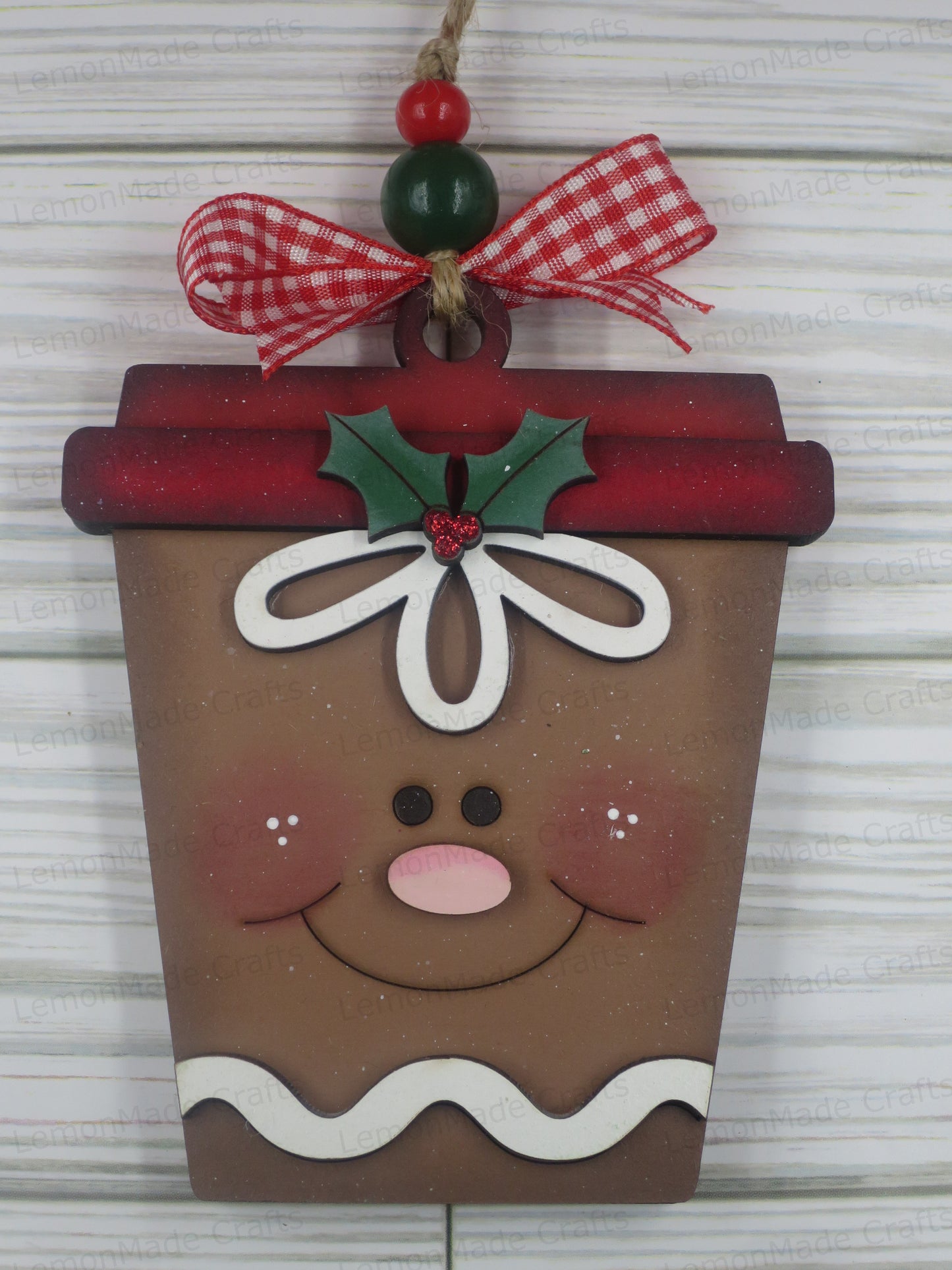 Ornament-Christmas Latte Cup Gift Card